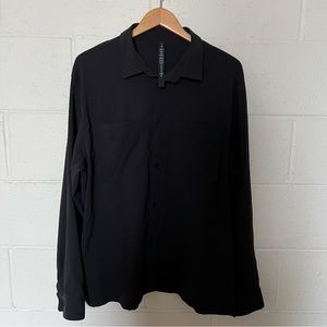 Lululemon Men’s Long Sleeve Button Down Collar Shirt XL/Black